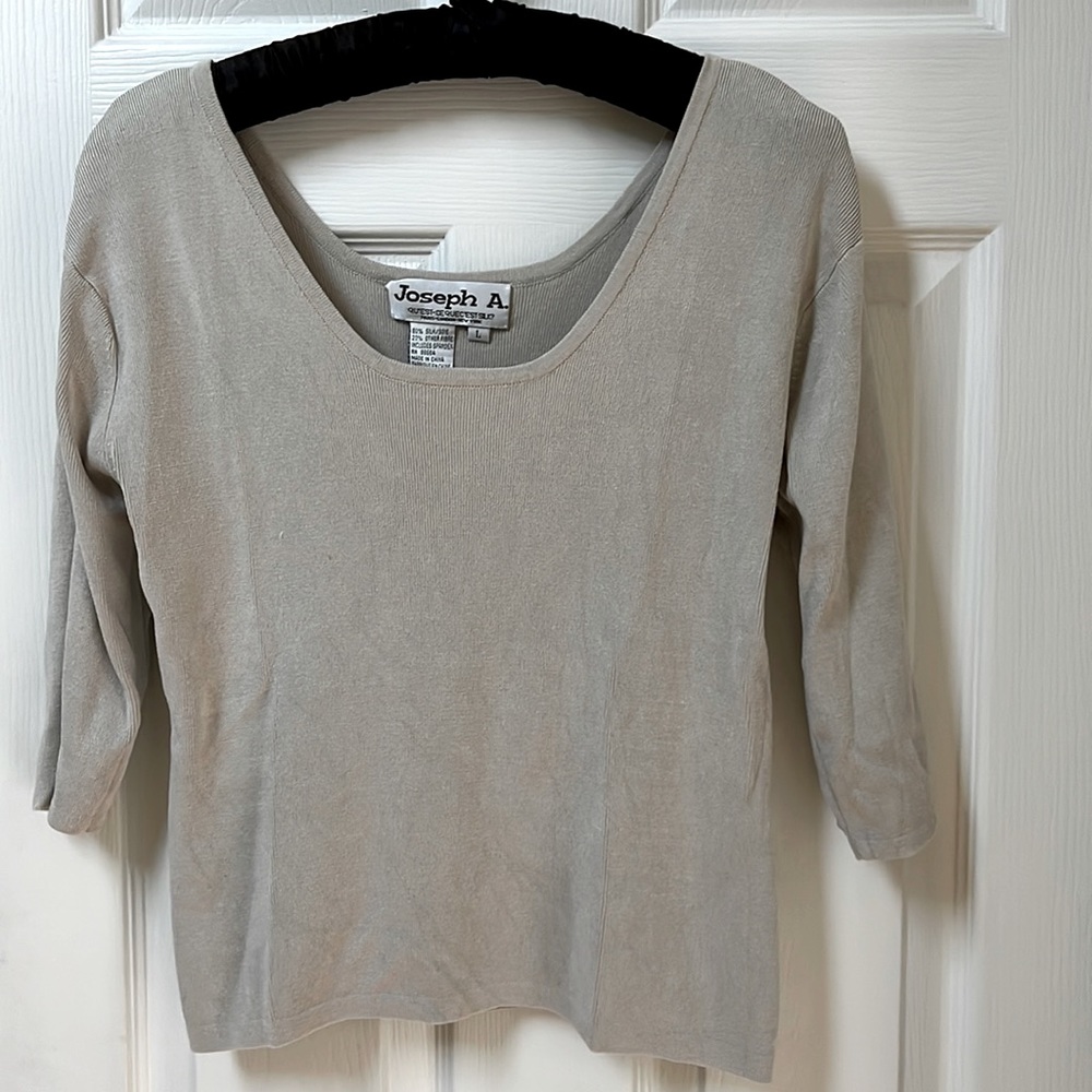 Silk knit sweater top
